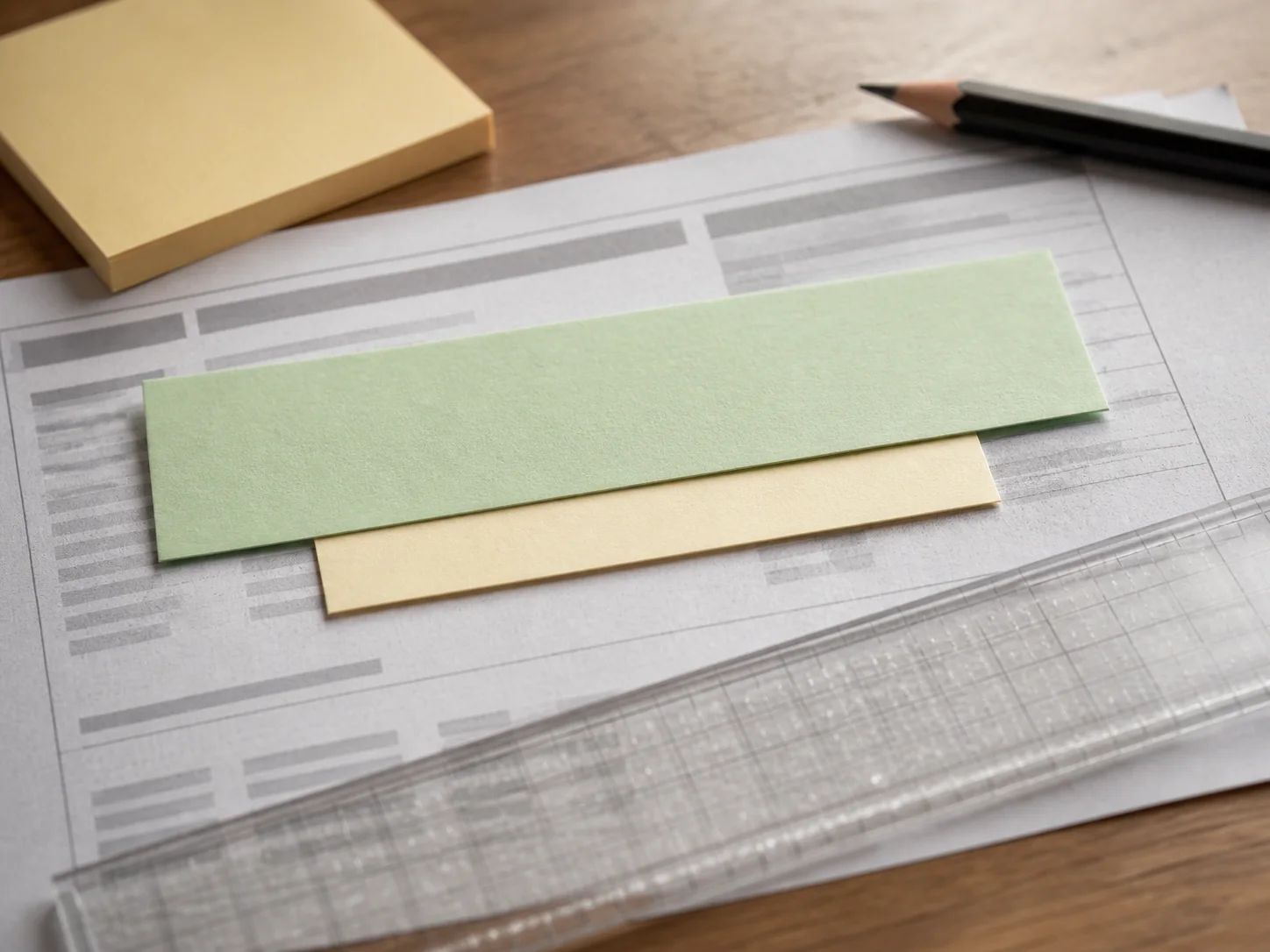 A pay stub and layered paper strips showing regular and premium overtime pay as separate parts
