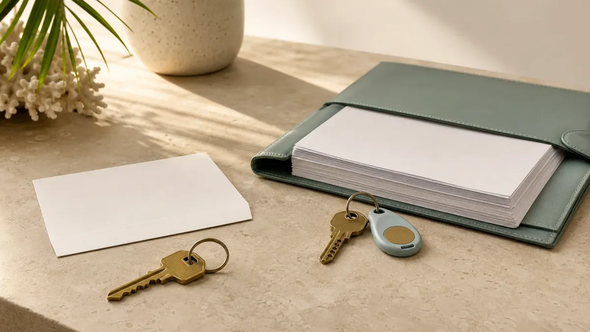 A South Florida home-closing still life contrasting cash liquidity with a high mortgage rate