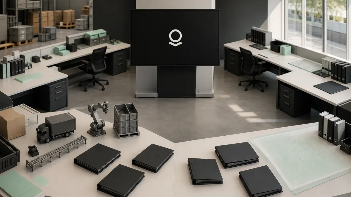 Palantir-branded operations display between expanding commercial and public-sector work areas