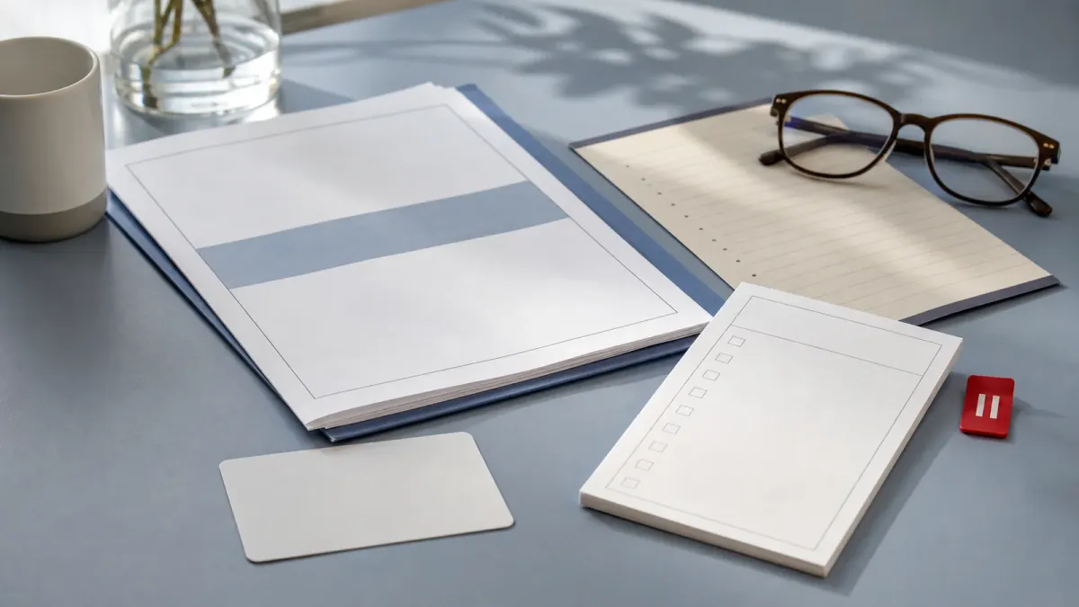 A donor card, consent packet and pause checklist arranged for a safeguard review.