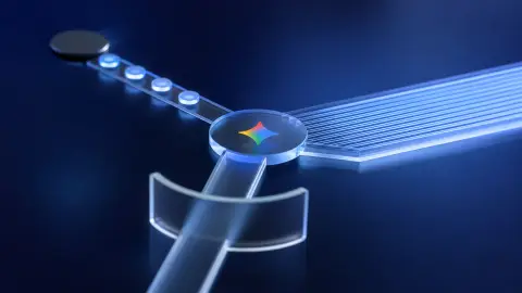 Google Gemini’s multicolor star reflected across three distinct model paths for speed, scale and code security