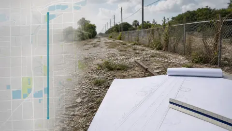 An editorial map-based view of the Ludlam Trail corridor running through central Miami-Dade neighborhoods