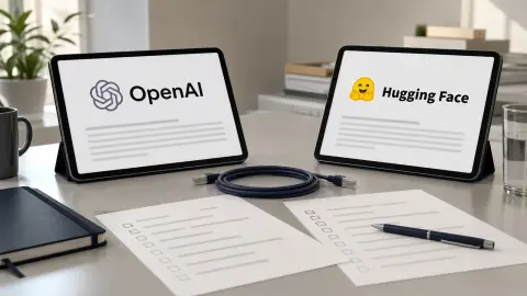 OpenAI and Hugging Face disclosure pages arranged on an incident-response desk