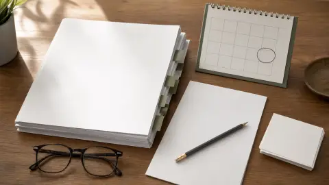 Mortgage papers, a public-comment draft and a circled calendar deadline arranged on a desk.